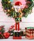 Ornativity Christmas Ugly Sweater Nutcracker – Red and Green Wooden Nutcracker Woman with an Ugly Sweater and Reindeer Hat Xmas Themed Holiday Nut Cracker Doll Figure Decorations